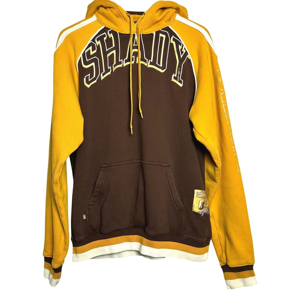 Vintage Y2K Shady LTD Eminem Mens Limited Edition Hoodie Brown Yellow M